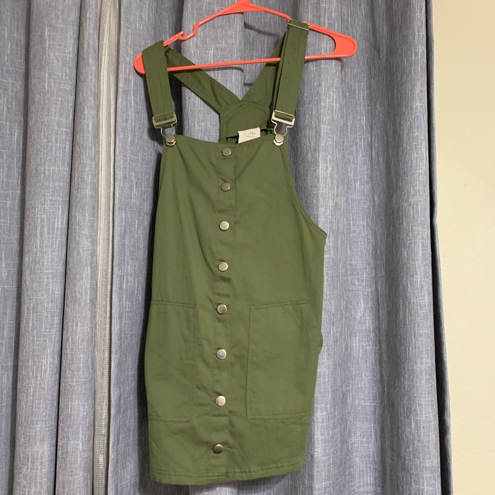 Army Green dress overalls
